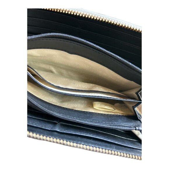 Pre-loved KATE SPADE Grey Patent Leather Zip Around Wallet - Picture 6 of 7